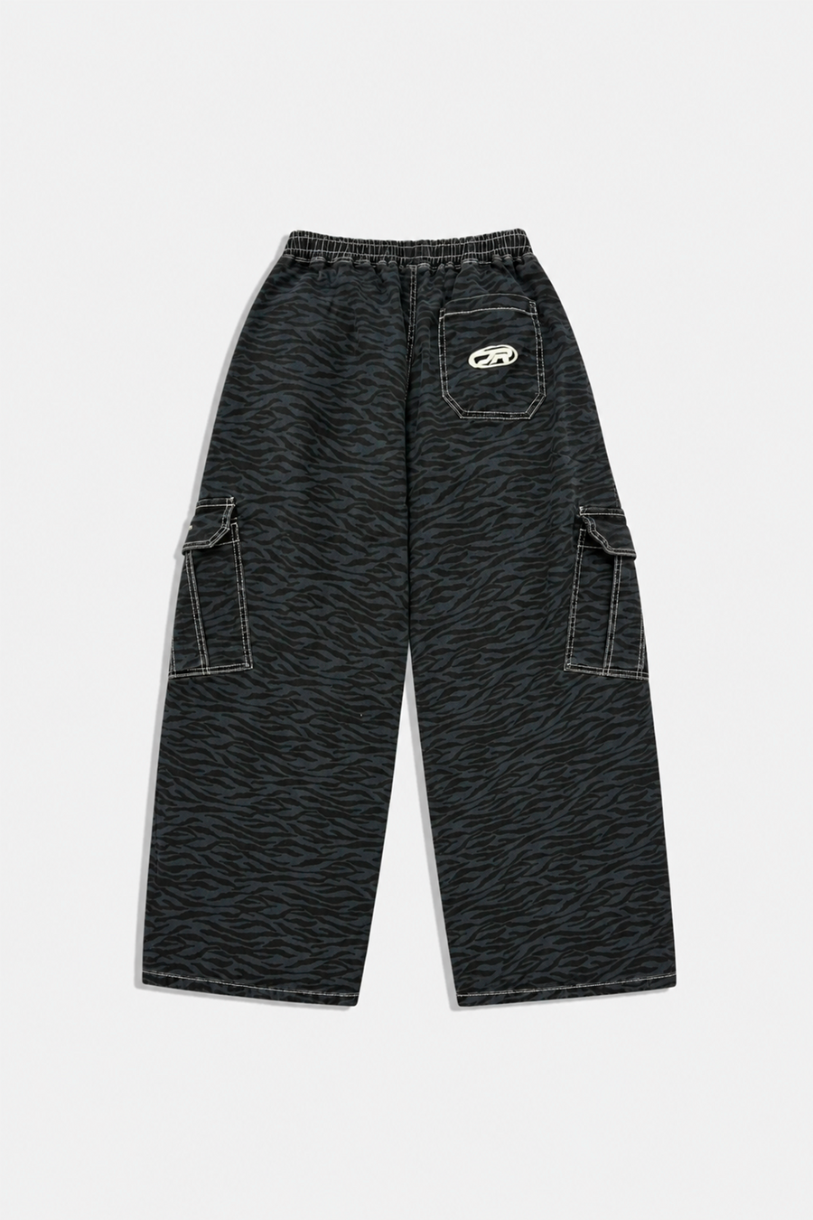 JR Zebra Desenli Low Waist Pantolon