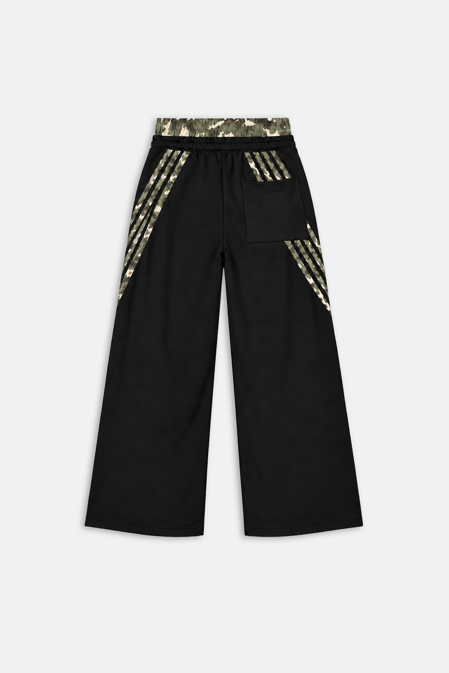 Camo Şerit Detay Siyah Baggy Eşofman MHL01