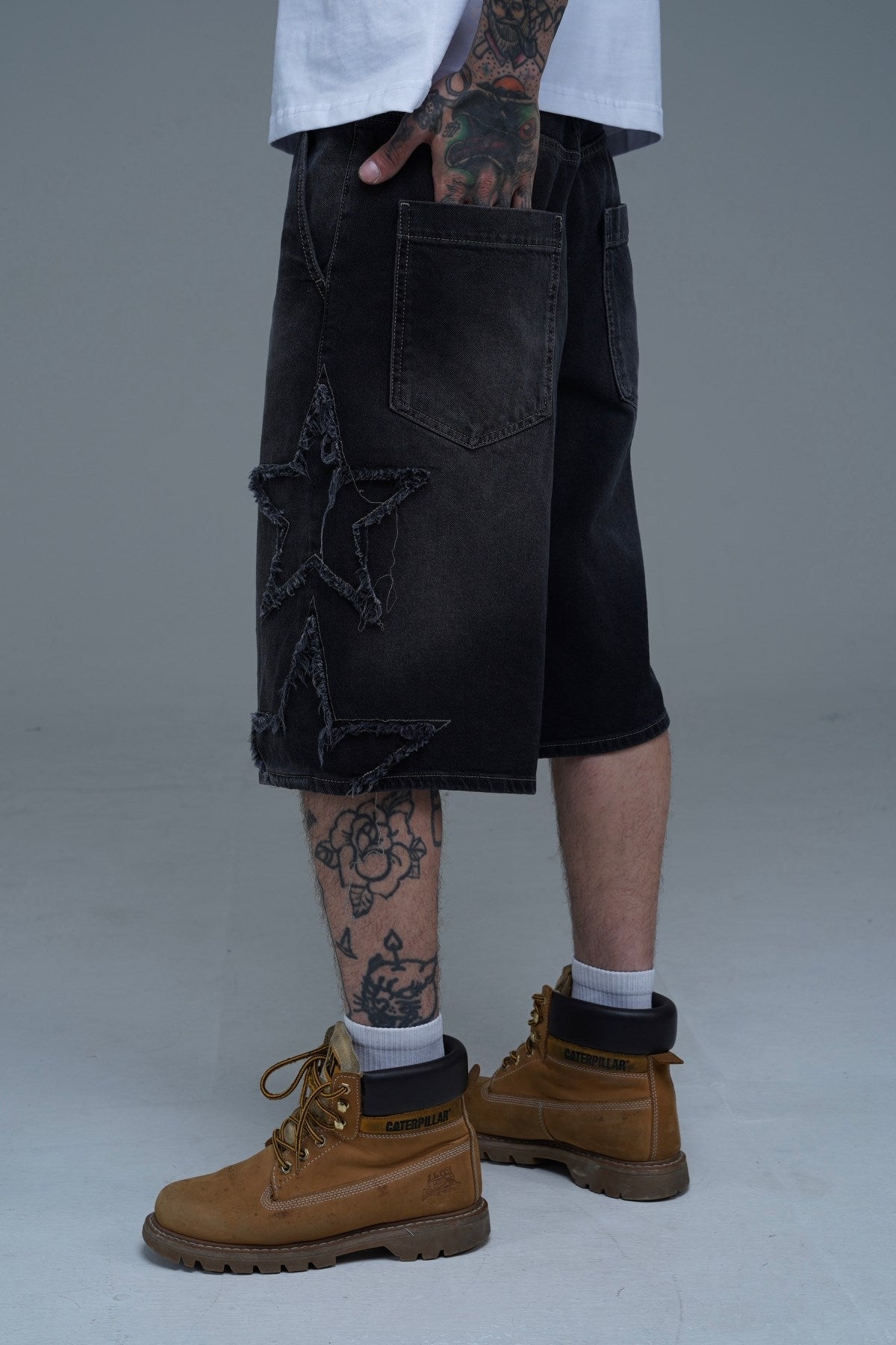 Yıldız Patch Detay Jean Şort