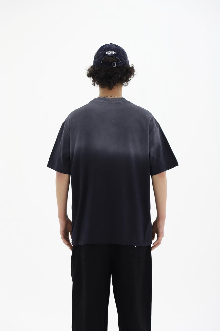 Yıkama Efektli Siyah Oversize Tshirt CT01 25CY074