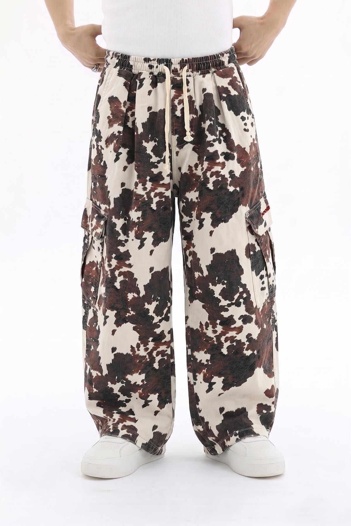 JR Yıkama Efektli Low Waist Pantolon
