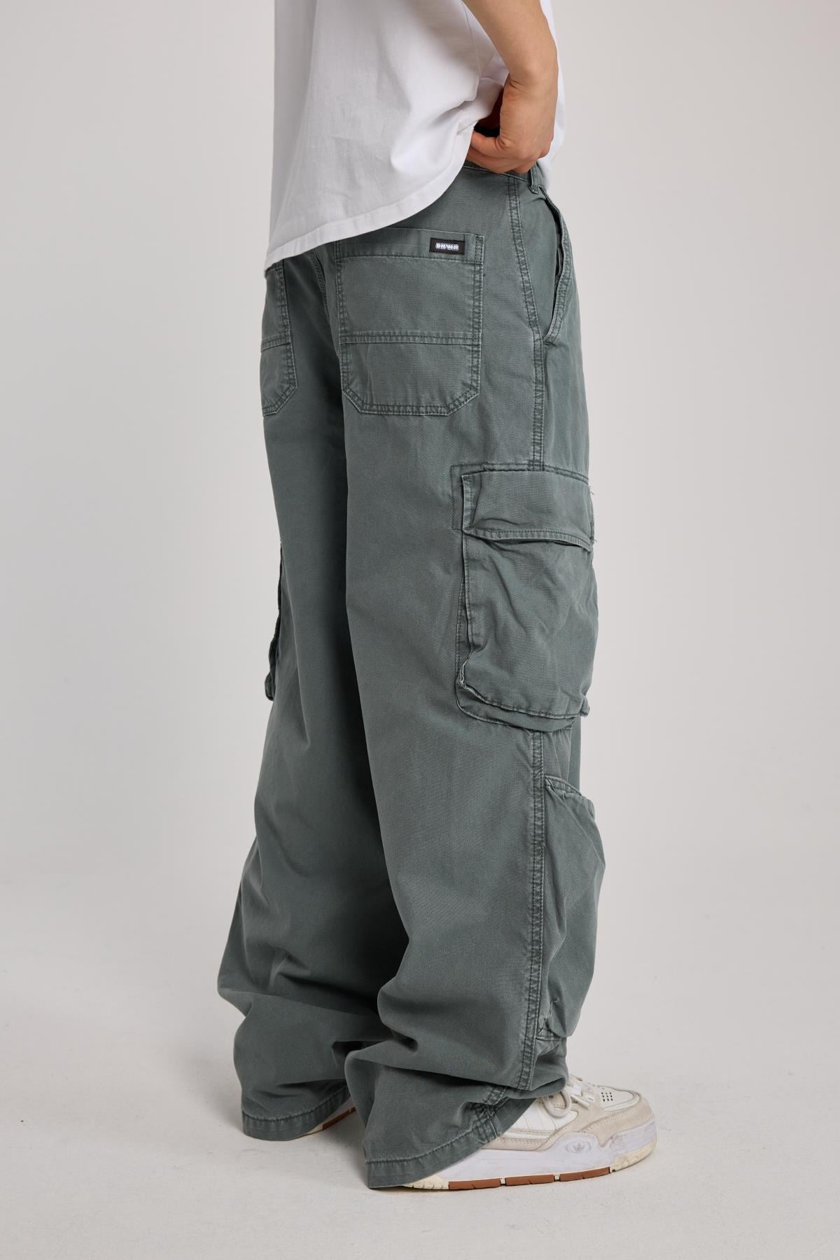 Kanguru Cep Detay Baggy Pantolon