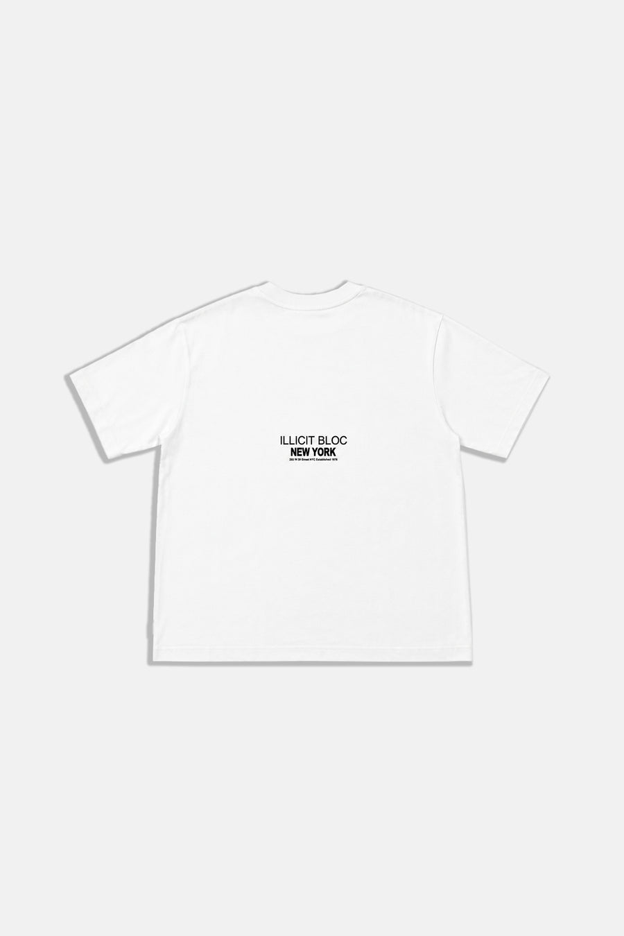 Hologram Nakışlı Beyaz Oversize Tshirt SR01