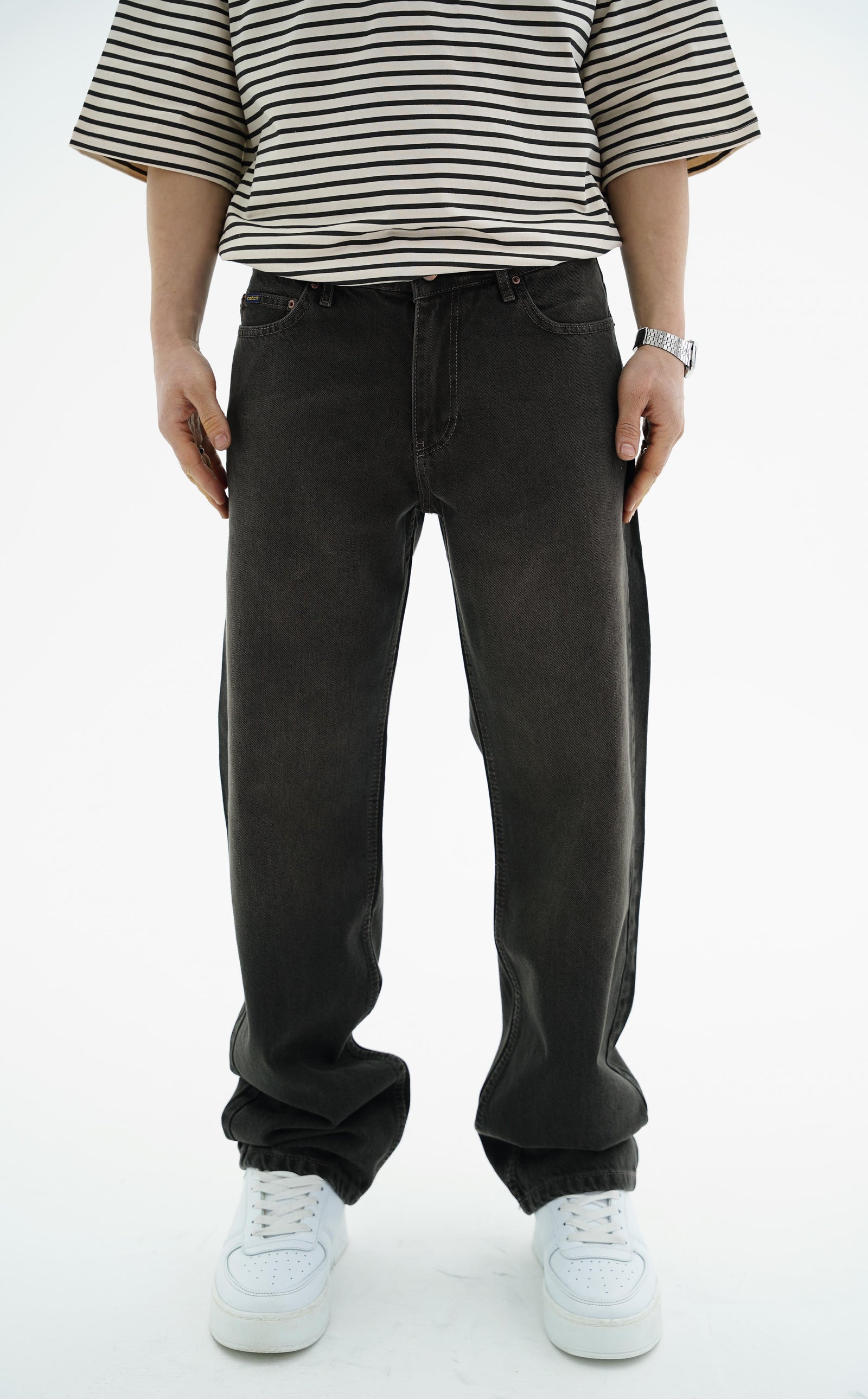Koyu Kahverengi Jean Pantolon CT01 6610-snatch