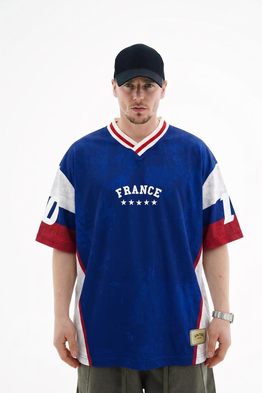 France Baskılı Oversize Forma Tshirt JC01 26Y164