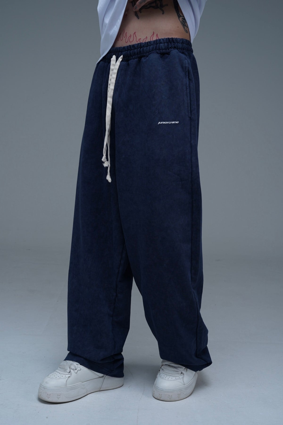 Juniorcrime Baskılı Parlament Acid Wash Baggy Eşofman