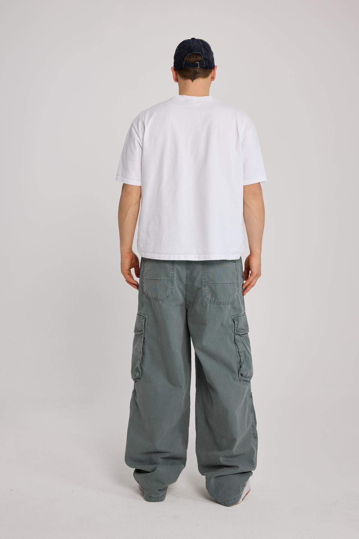 Kanguru Cep Detay Baggy Pantolon