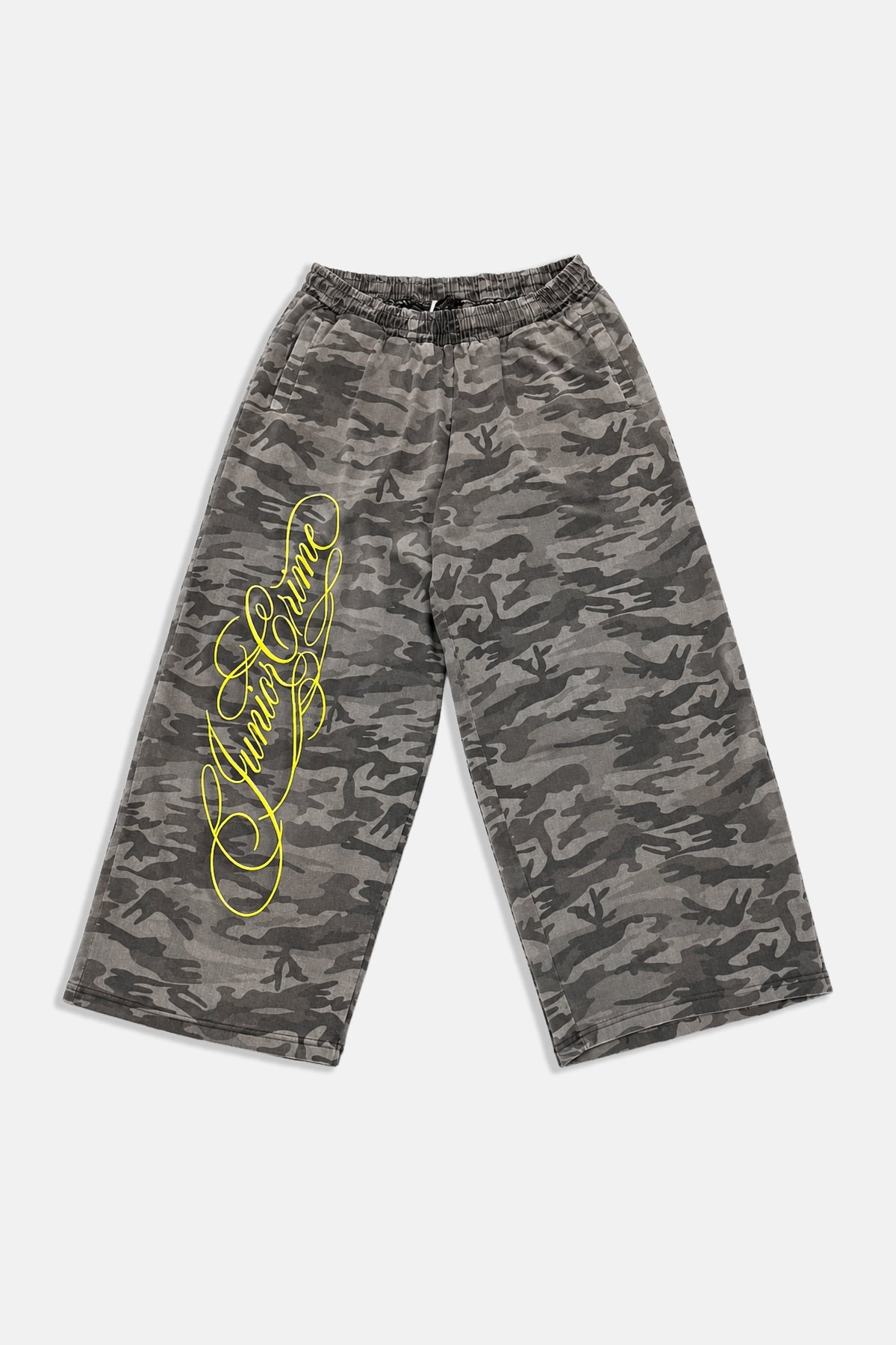 JR Signature Nakışlı Kamuflaj Desenli Baggy Pantolon