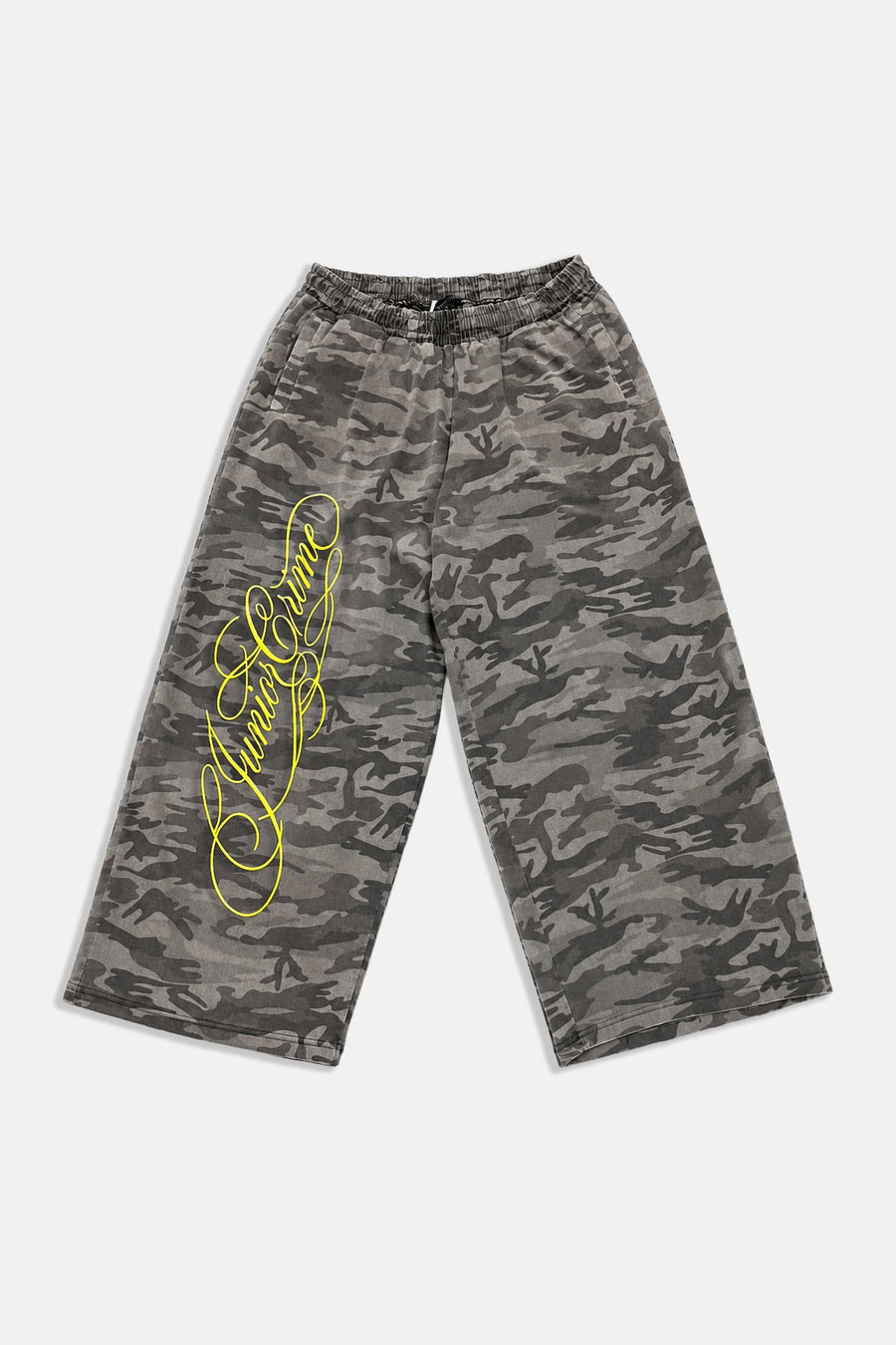 JR Signature Nakışlı Kamuflaj Desenli Baggy Pantolon