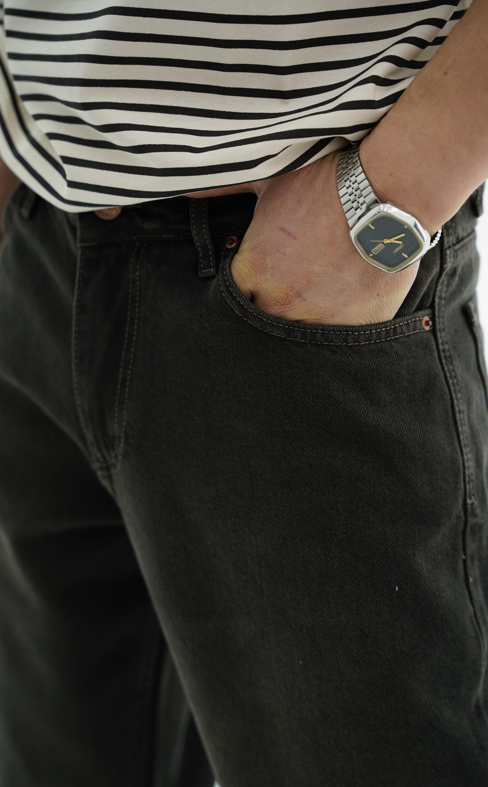 Koyu Kahverengi Jean Pantolon CT01 6610-snatch