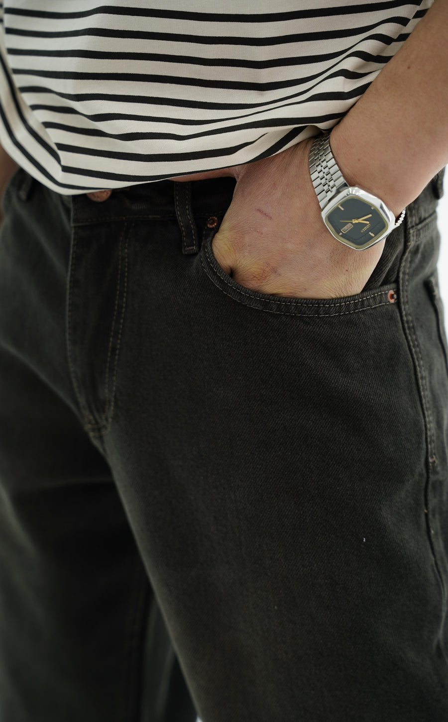 Koyu Kahverengi Jean Pantolon CT01 6610-snatch