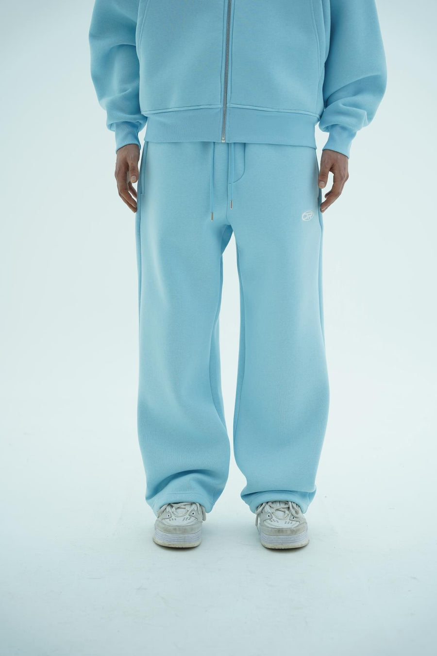 JR Logo Baby Blue Baggy Eşofman Altı