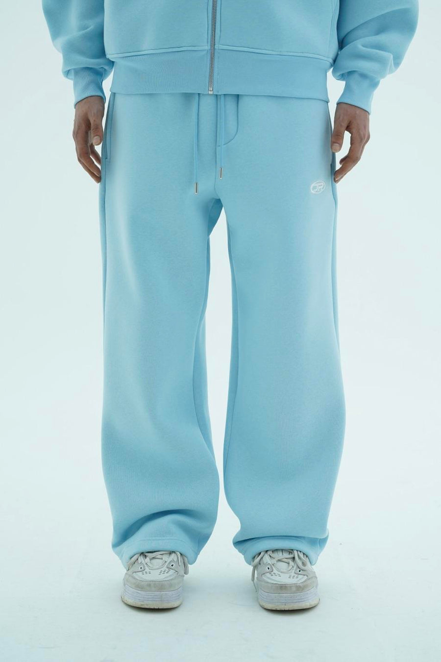 JR Logo Baby Blue Baggy Eşofman Altı