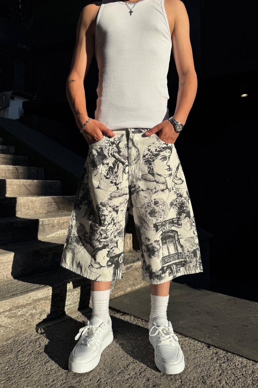 David Desen Jr Baggy Jean Şort