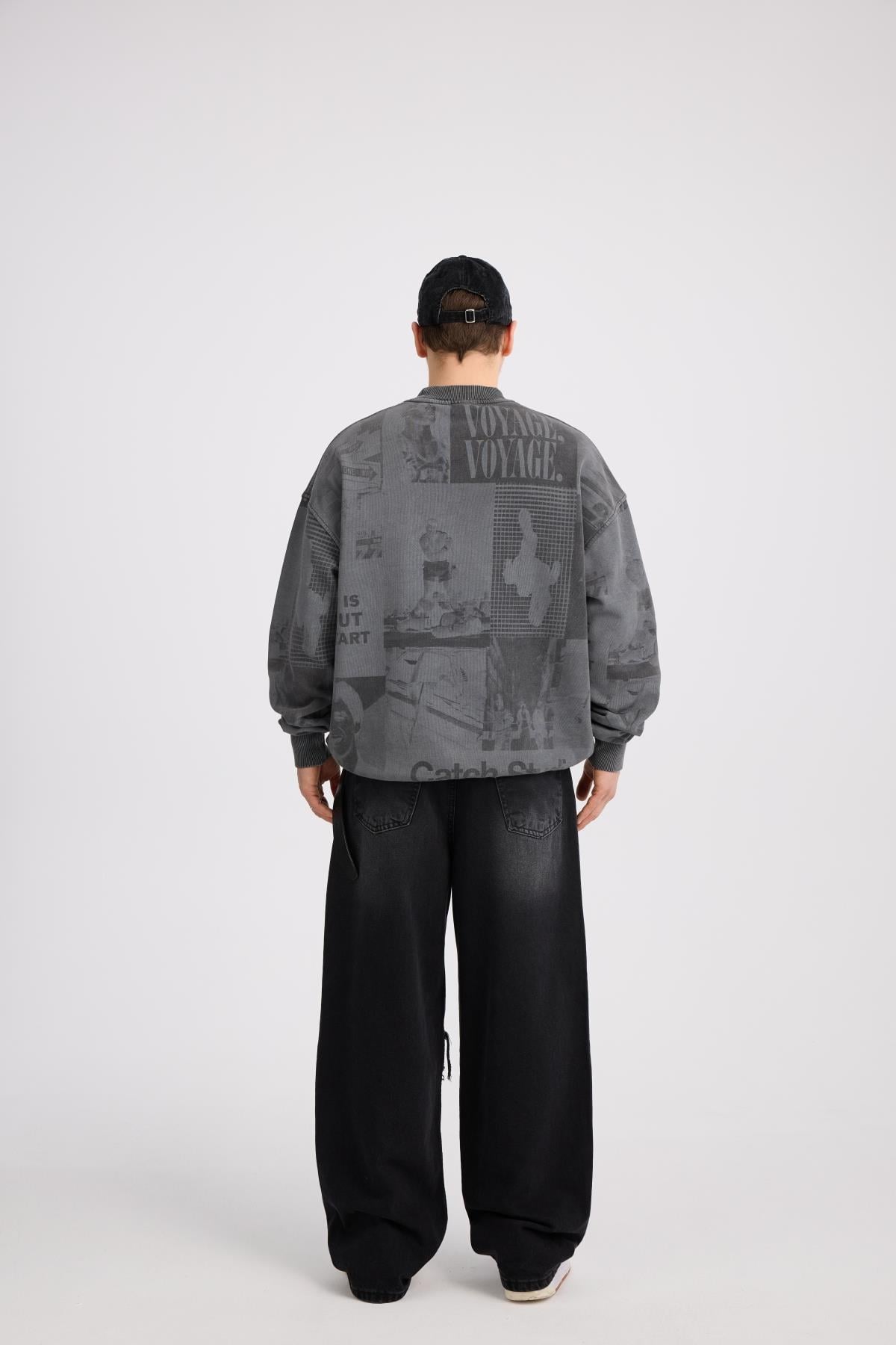 JR Yıldız Patch Detay Füme Jean Pantolon