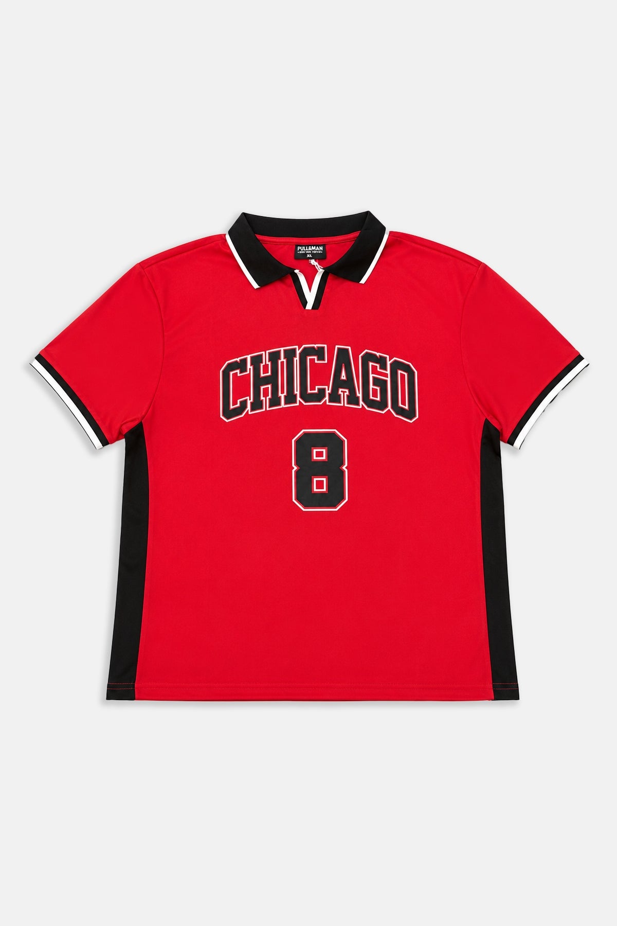 Chicago Baskılı Oversize Forma Kumaş Tshirt