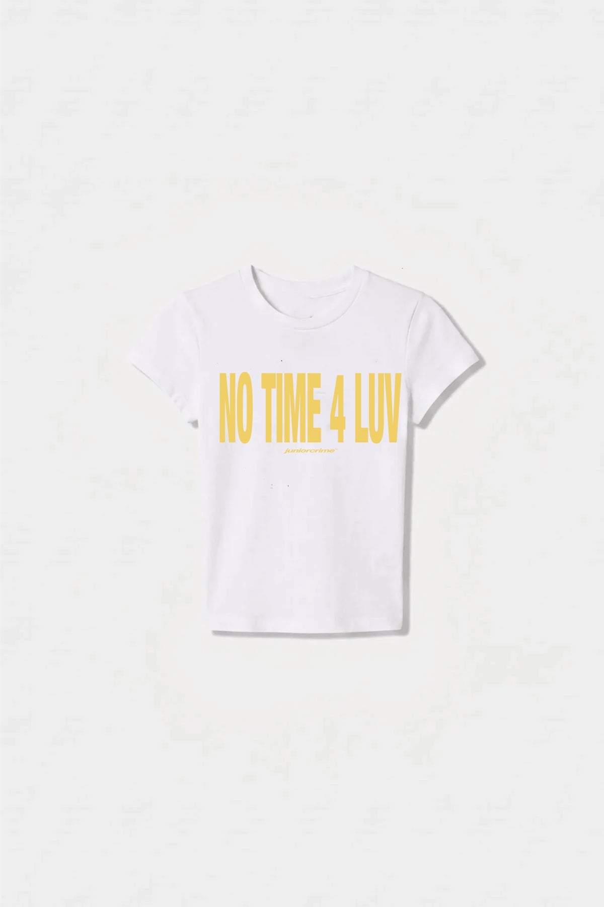 JR Luv Baskılı Beyaz Kadın Fit Top
