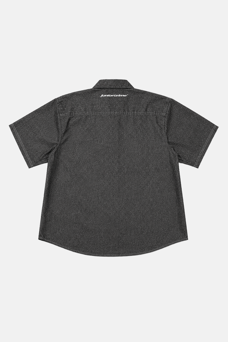 JR Signature Nakışlı Simli Kumaş Boxy Fit Gömlek