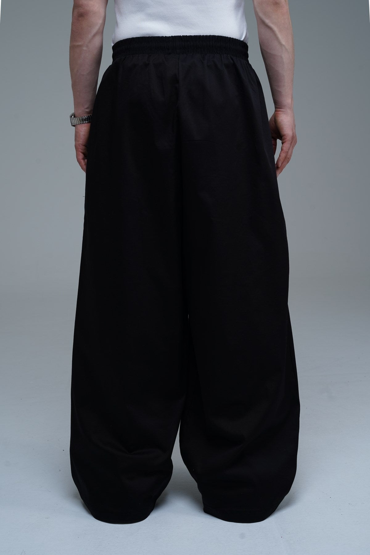 JR Signature Baskılı Gabardin Baggy Pantolon