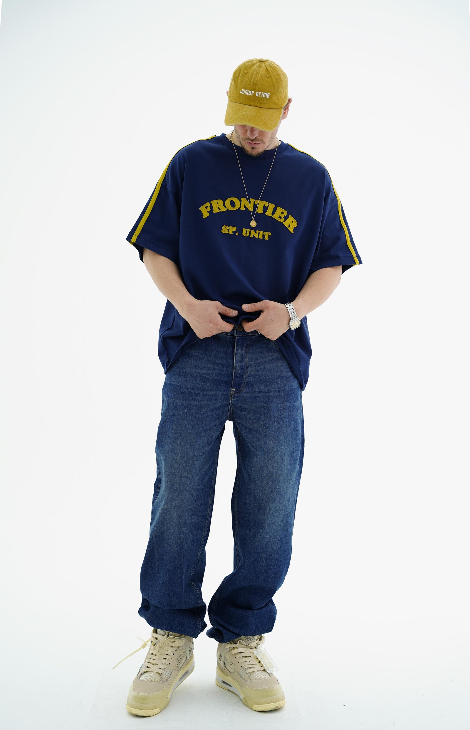 Frontier Patch Detay Parlament Oversize Tshirt JC01 26Y125