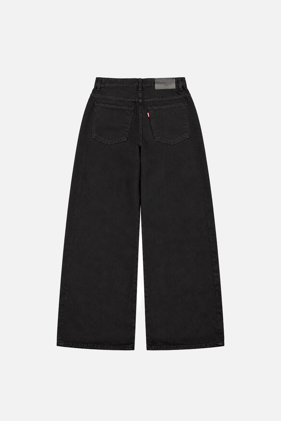 Blok Detay Siyah Baggy Jean 17353