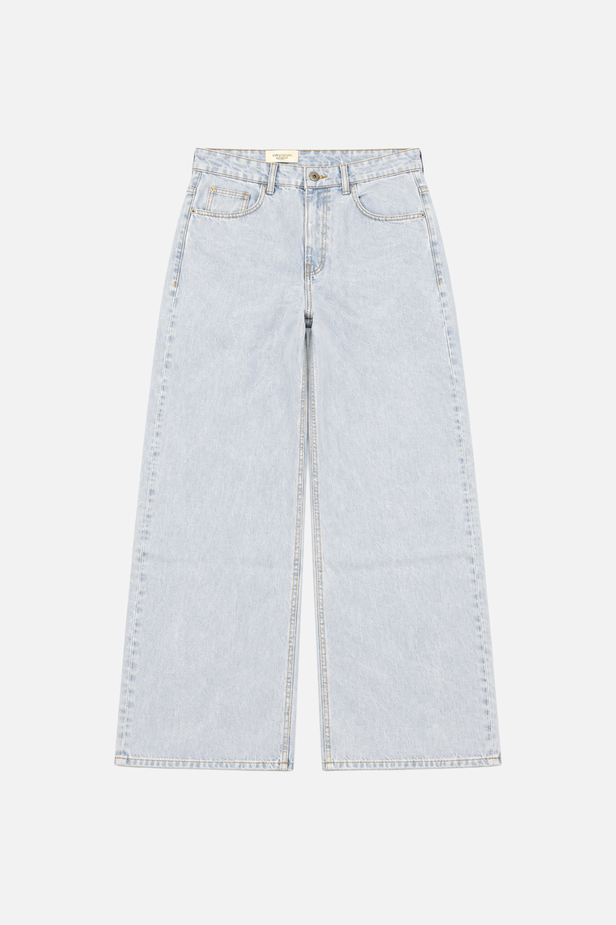 Yıkamalı Açık Mavi Baggy Jean 17278-1