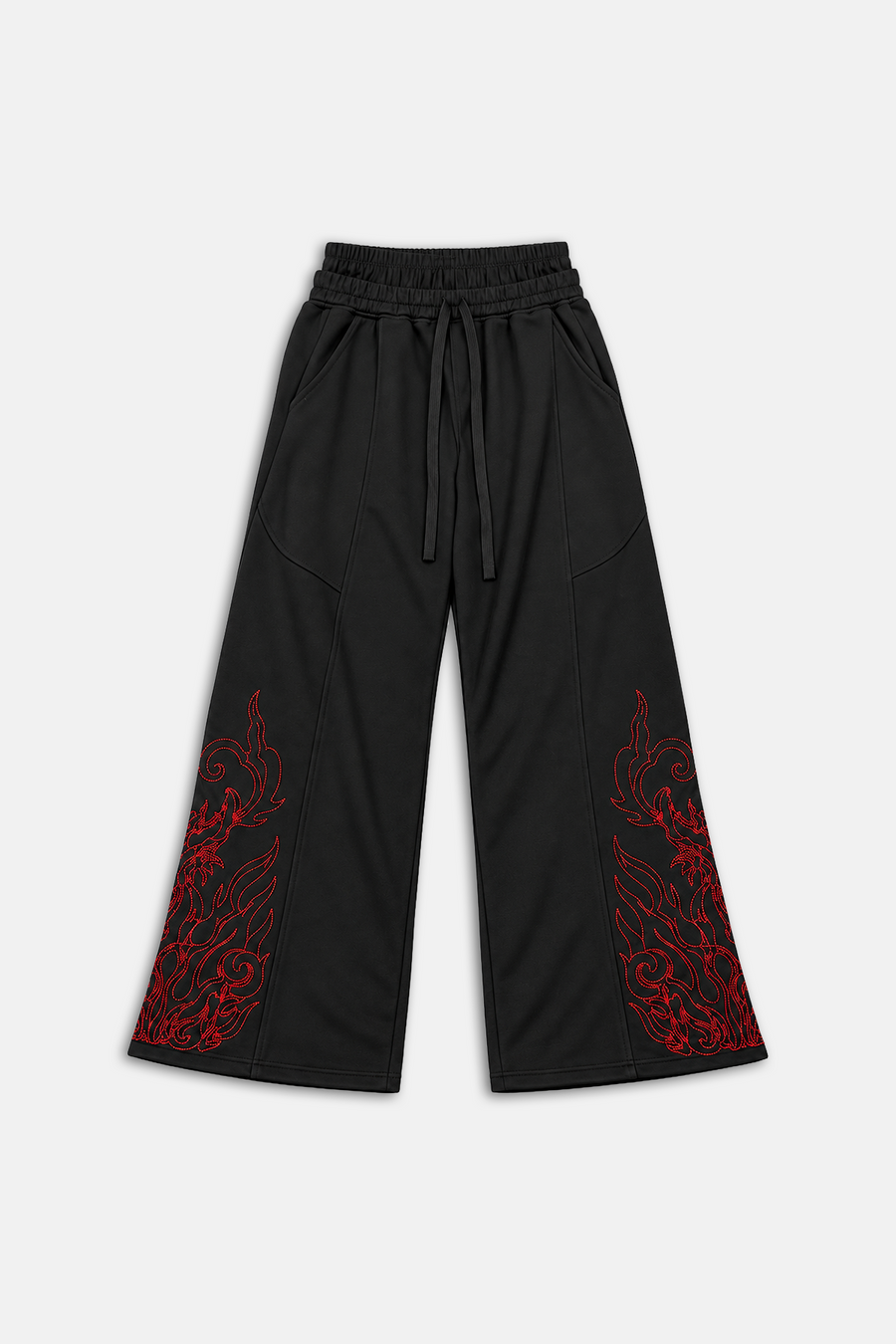Red Nakışlı Siyah Baggy Eşofman