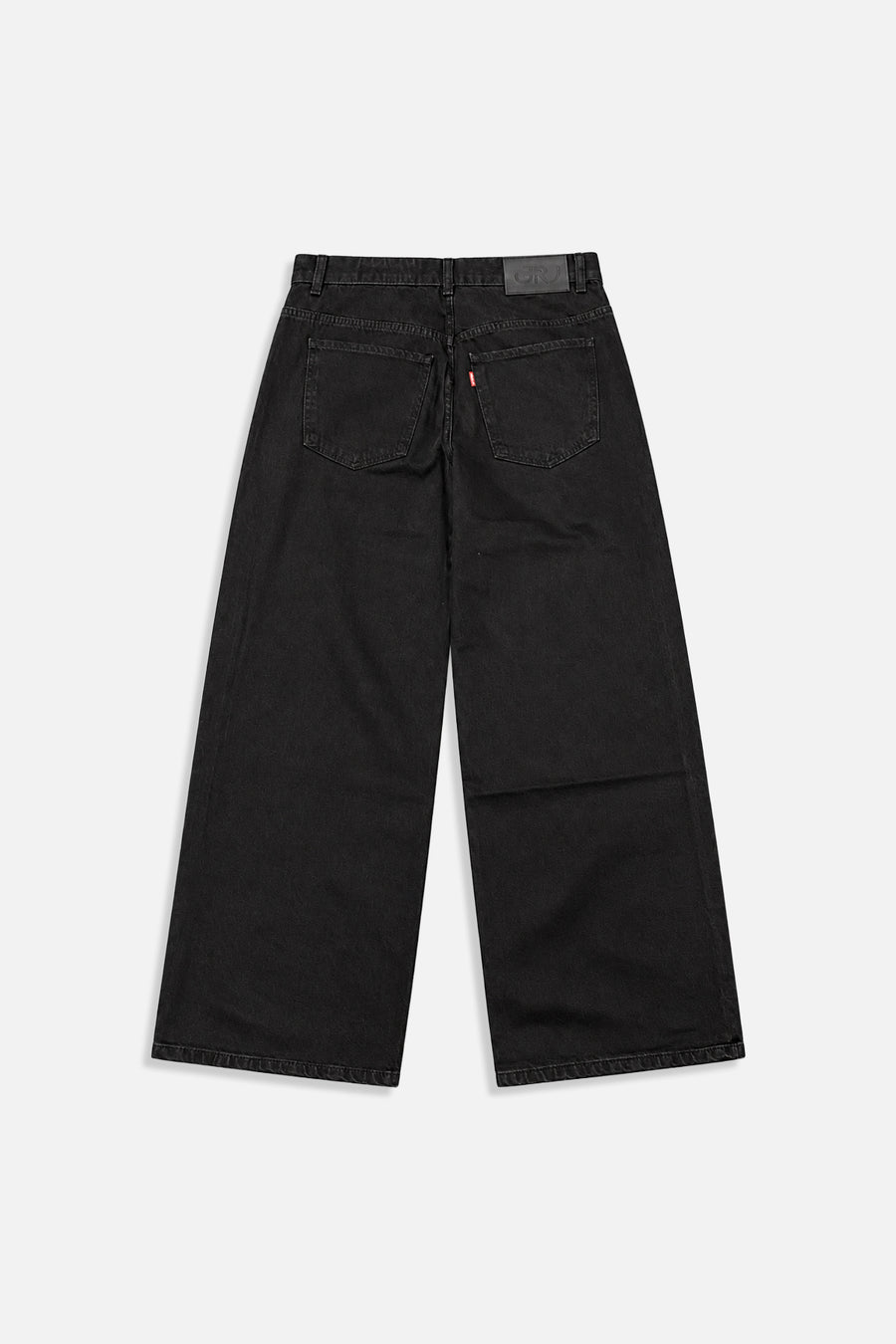 Zımba Detay Siyah Baggy Jean