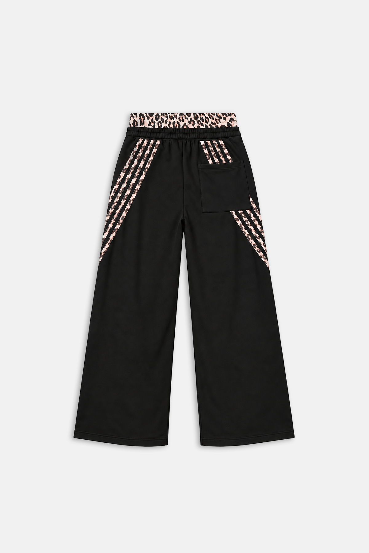 Pink Camo Şerit Detay Siyah Baggy Eşofman