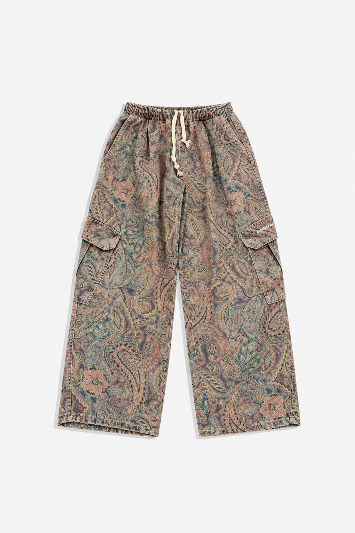 JR Etnik Desenli Low Waist Pantolon