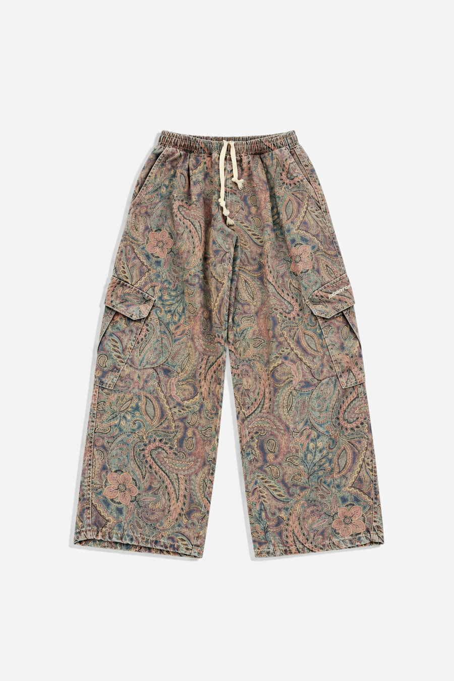 JR Etnik Desenli Low Waist Pantolon